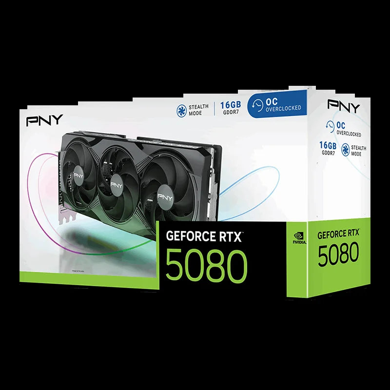 Geforce RTX 5080 OC 16GB 256-Bit GDDR7 DLSS 4.0 PCI Express 5.0 X16 Graphics Card VCG508016TFXPB1-O