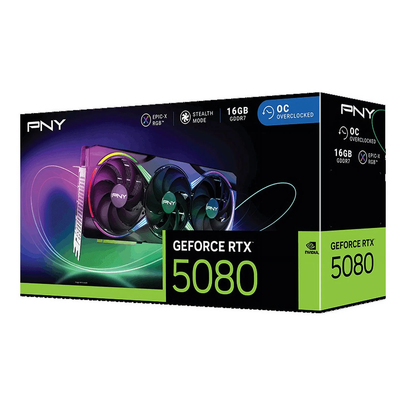NVIDIA Geforce RTX™ 5080 Epic-X™ ARGB OC Triple Fan, Graphics Card 16GB GDDR7, 2.99-Slot