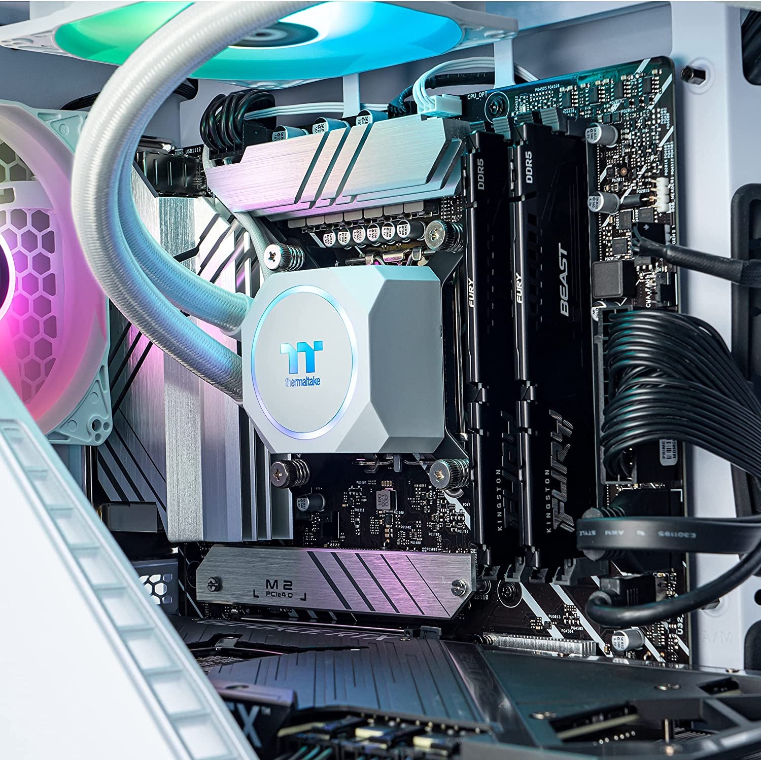 Thermaltake Avalanche I380 AIO Liquid Cooled Gaming PC (Intel® Core™ I9-12900Kf, 32GB DDR5 5200Mhz, NVIDIA® Geforce RTX™ 3080, Seagate Firecuda 530 1TB Nvme 1TB, Wifi, Win10 Home) D3AV-Z690-380-LCS