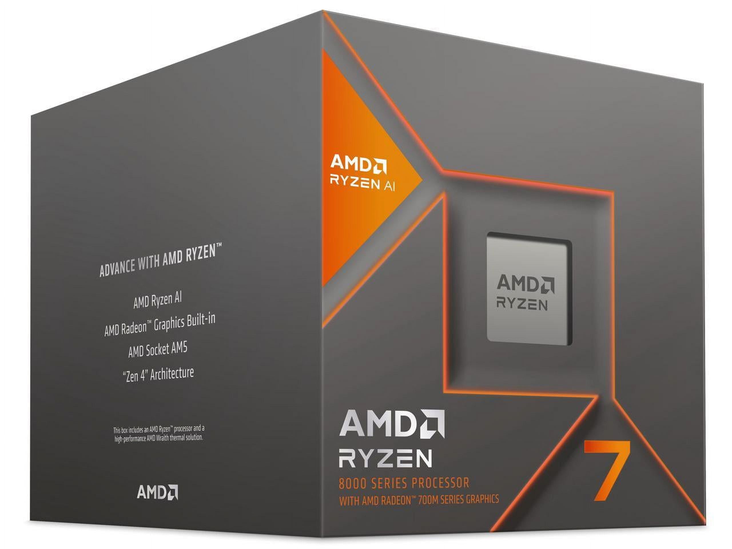 Ryzen 7 8700G - Ryzen 7 8000-G Series 8-Core 4.2 Ghz Socket AM5 65W  Radeon 780M Processor - 100-100001236BOX