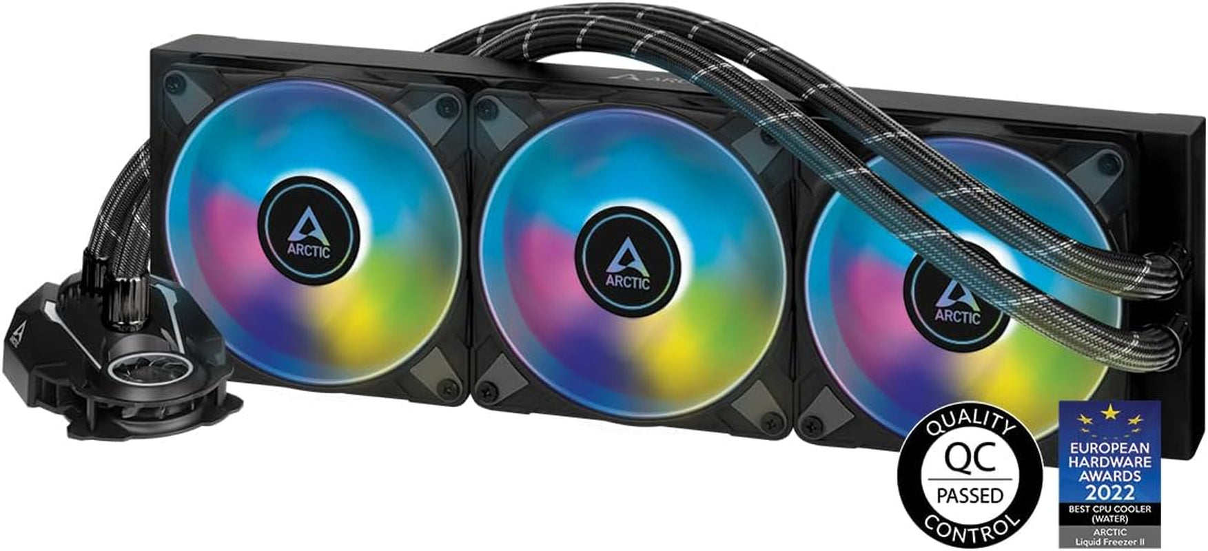 ARCTIC Liquid Freezer II 360 A-RGB - Multi-Compatible CPU AIO Water Cooler with A-RGB, Intel & AMD Compatible, Efficient Pwm-Controlled Pump, CPU Cooler, AIO Cooler, CPU Liquid Cooler