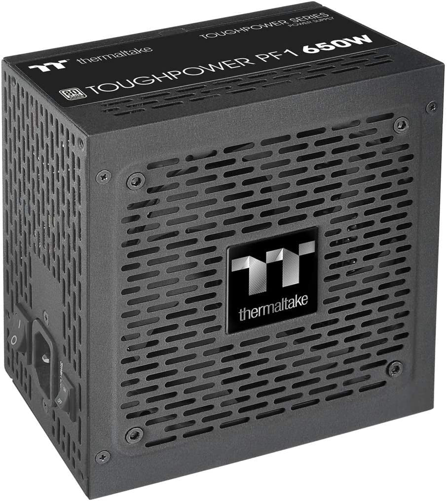 Thermaltake Toughpower PF1 650W 80+ Platinum Full Modular Power Supply with Ultra Quiet 120mm Hydraulic Bearing Fan and Compact Design