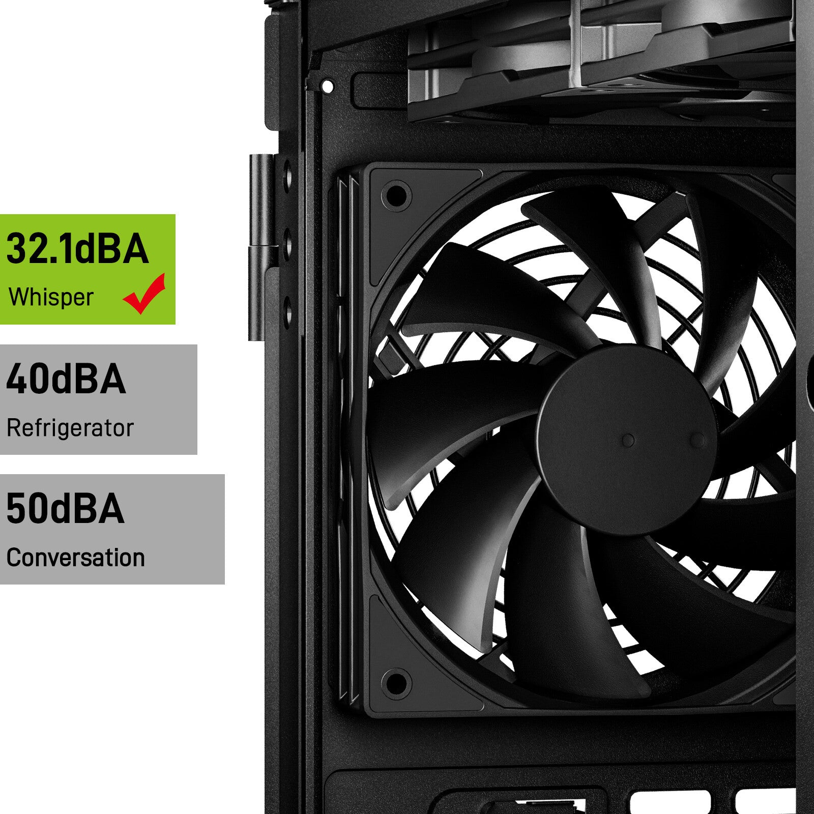 3Pack Black 120Mm PC Case Fans High Airflow Low-Noise High Performance Fan Speed