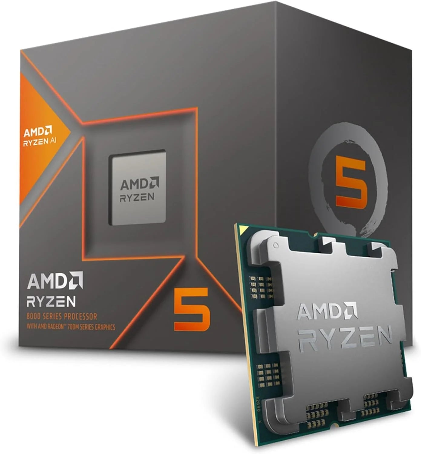 Ryzen 5 8600G - Ryzen 5 8000-G Series 6-Core 4.3 Ghz Socket AM5 65W  Radeon 760M Processor - 100-100001237BOX