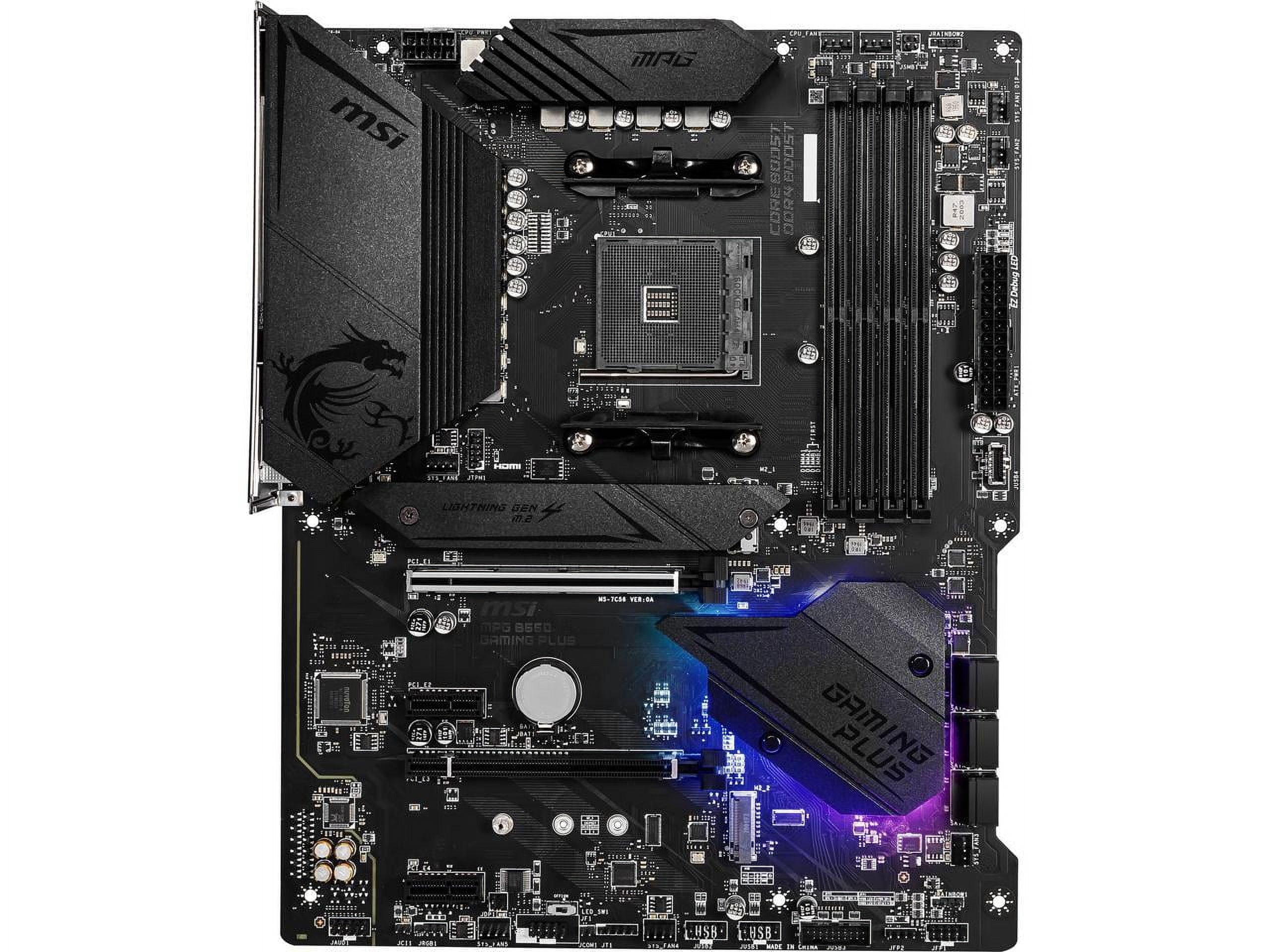MPG B550 GAMING plus Desktop Motherboard, AMD Chipset, Socket AM4, ATX