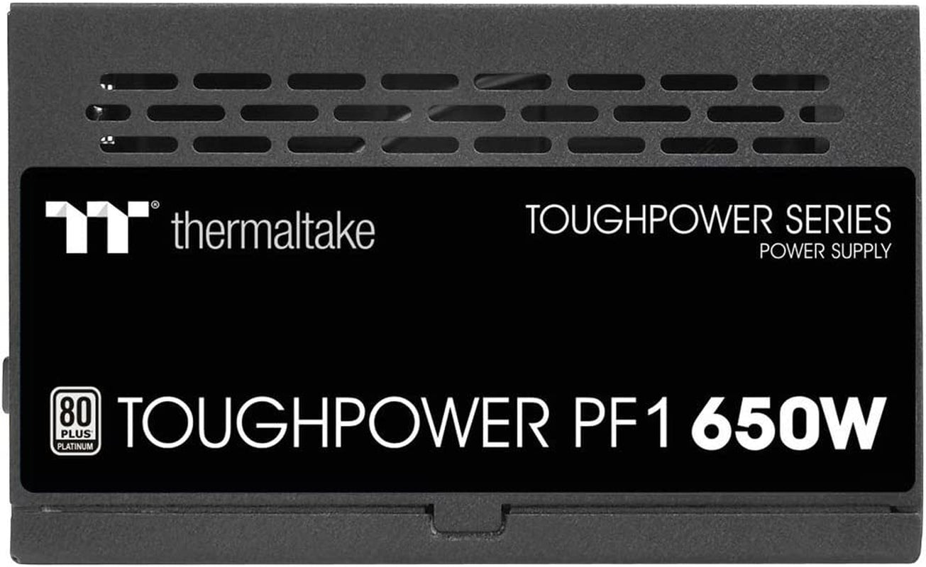 Thermaltake Toughpower PF1 650W 80+ Platinum Full Modular Power Supply with Ultra Quiet 120mm Hydraulic Bearing Fan and Compact Design